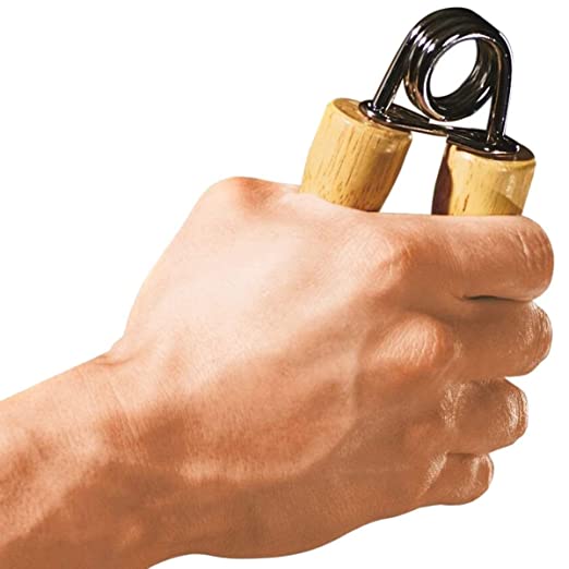 Aryshaa Wooden Hand Gripper Hand Grip Wrist Builder Arm Strength Fitness Exercise (Pack of 2) Metroz Enterprises 