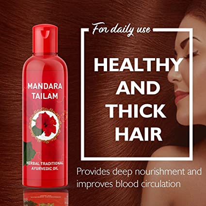 Bello Mandara (Hibiscus) hair Oil 100ml pack of 2- Improves hair growth,hair thickness,soften and prevents frizzing Personal Care Bello Herbals 