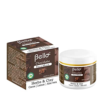 Bello Chocolate Face Mask 100 G | Herbs & Clay Personal Care Bello Herbals 