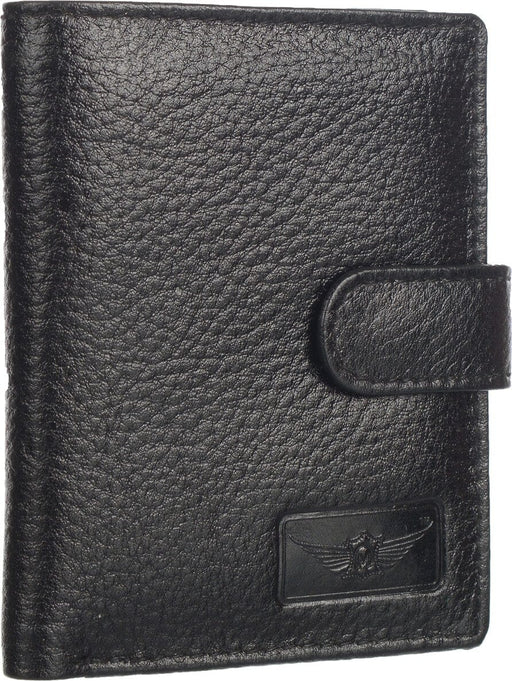 Genuine Leather Book Fold Card Holder Card Holder Black Colour MSKNBCH01Bk MASKINO ENTERPRISES 