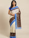 SVB SAREE Off white And Maroon Bhagalpuri Foil Printed saree Silk Saree SAREES SVB Sarees 