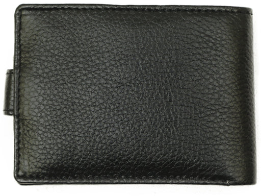 Upper Button Genuine Leather Wallet Black MASKINO ENTERPRISES 