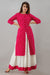 Svarchi Womens Cotton GOLD PRINT Straight Kurta Skirt (Pink) Women Kurtis VEDIKAS 