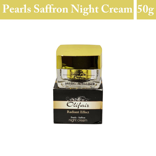 Olifair Radiant Effect Pearls Saffron Night Cream - 50g Night Cream, Radiance & Glow, Skin Lightening, Skin Whitening, Fairness, Pigmentation Removal, Skin Brightening Health And Beauty 