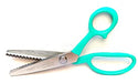 Shalimar Brand 8" Inches Zig Zag Scissor for Cloth Cutting Tailoring Work Mild Steel, Rubber Coated Ergonomic Handle ,Ultra-Sharp Professional Peaking Shears for Sewing, Craft, Dressmaking, Fabrics Art and Craft scissors Shalimar 