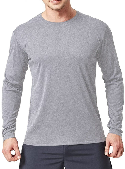 THE BLAZZE Men's Full Sleeve Round Neck Regular Fit Grey T-Shirt for Men t-shirt JOTHI TEXTILES 