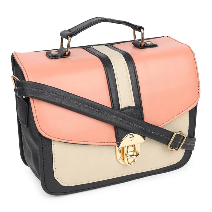 zubstore's Peach Colour Slingbags For Womens & Girls Hand Bags Zoopme Creations 