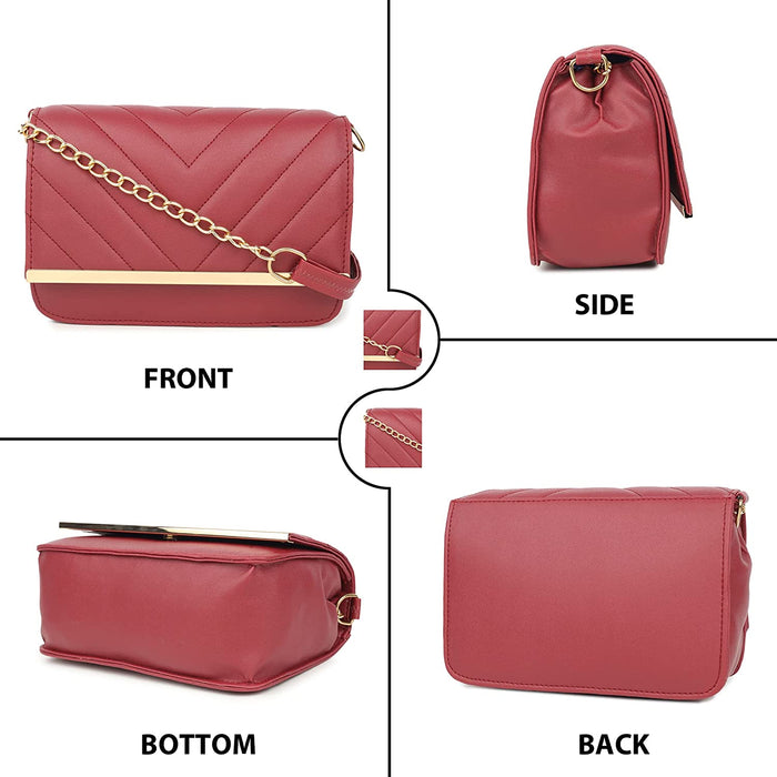 zubstore Womens Cherry Color Crossbody Slingbag Hand Bags Zoopme Creations 