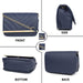 zubstore Womens Prussian Navy Color Crossbody Slingbag Hand Bags Zoopme Creations 