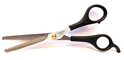 Shalimar Brand Hair Cutting & Double Thinning Scissors, Hairdressing Styling Tool for Barber Salon Professionals, with Comb Teeth Zig Zag Scissor for Hair Cut Hair Thinner Scissors scissors Shalimar 