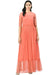 Bahrupiya Clothing Embellished 3/4 Sleeves Gown Dress Gown Bahrupiya Clothing 