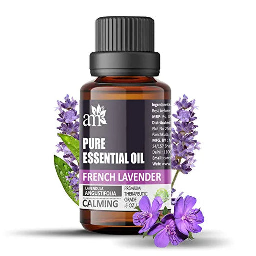 AromaMusk 100% Pure French Lavender - Calming - Lavendula Angustifolia Essential Oil - 15ml (Therapeutic Grade, Natural And Undiluted) Aroma Musk 