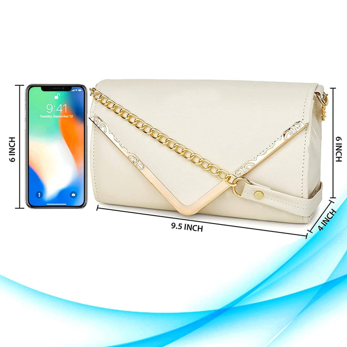 zubstore Crossbody Off White Colour Slingbag For Womens & Girls Hand Bags Zoopme Creations 