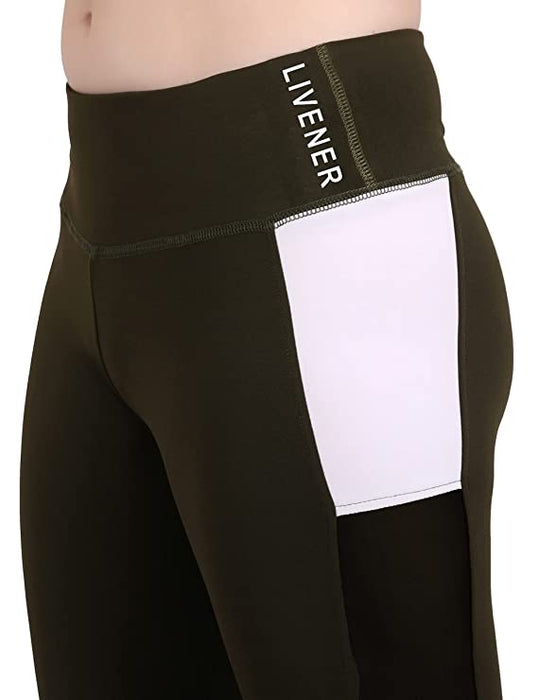 LIVENER Women Tights | Yoga Pants | Sports & Gym Tights | Zumba, Biking, Dance Activities | Everyday Athleisure etc Gym Wear Pranjal fashions 