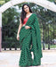 Sidhidata Textile Women's Dola Silk Foil Printed Saree With Unstitched Blouse Piece Foil Printed Saree Sidhidata Textile Green 