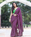 Sidhidata Textile Women's Dola Silk Foil Printed Saree With Unstitched Blouse Piece Foil Printed Saree Sidhidata Textile Wine 
