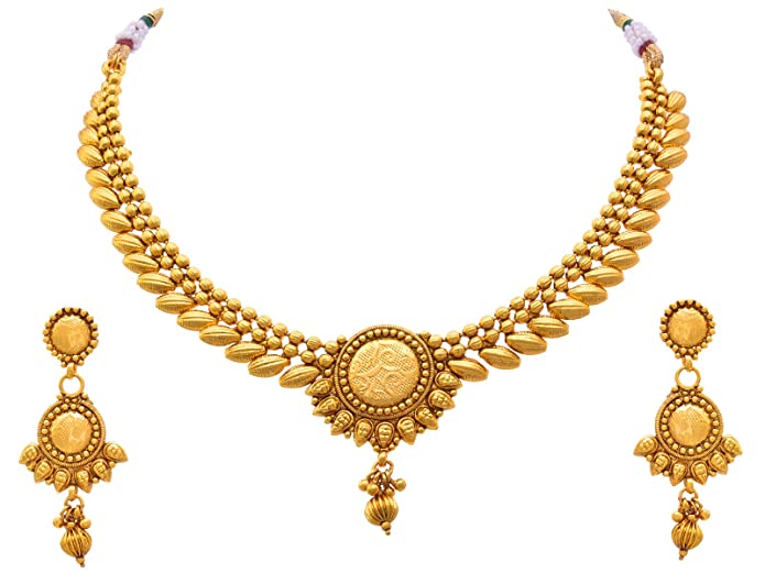 JFL - Jewellery for Less Gold Plated Necklace Set for Women JFL 