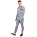 Vida Loca Grey Cotton Solid Slim Fit Half Sleeves Shirt For Men's Apparel & Accessories Accha jee online 