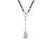 JFL - Jewellery for Less Stylish Silver Plated Designer Oval Shape American Diamond Pendant Mangalsutra for Women. (Oval) JFL 