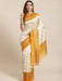 SVB Saree White And Yellow Checked Mysore Silk Saree SAREES SVB Sarees 