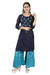 ilyana Women Kurta and Sharara Set (Blue) Apparel & Accessories ILYANA 