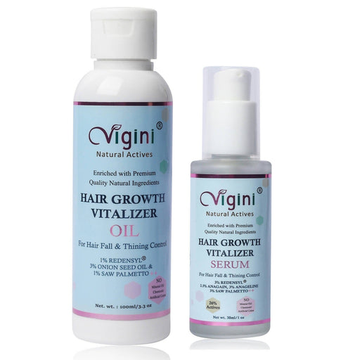Vigini 3% Serum & 1% Redensyl Oil Procapil Anagain Regrowth Nourish Revitalizer Control Hair Fall Hair Serum Global Medicare Inc 