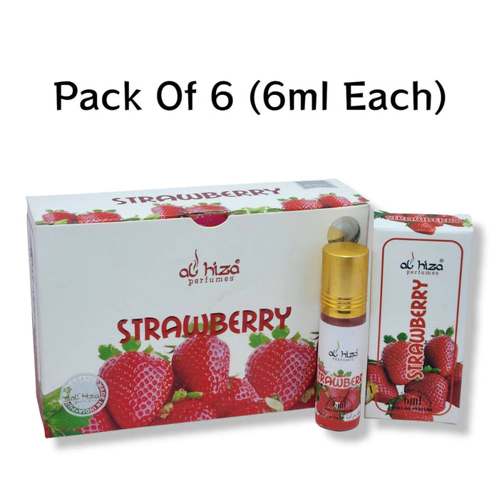 Al hiza perfumes Strawberry Roll-on Perfume Free From Alcohol 6ml (Pack of 6) Perfume SA Deals 