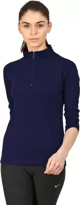 Solid Women Dark Blue T-Shirt T SHIRT sandeep anand 