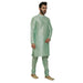 AAZ WEAR Traditional Kurta Pyjama Set for Men Ethnic Wear for Men Wedding /Pooja Occasion or Regular Use Kurta Set MINT GREEN Men Indo-Western with Dhoti Pant AROSE ENTERPRISES 
