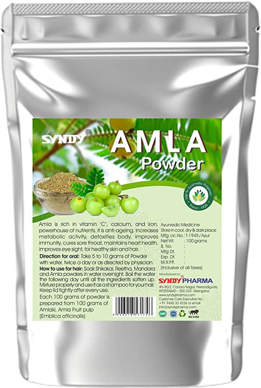 Amla Powder 100% Pure (Indian Gooseberry powder) for Hair and Skin - 100 G pack of 2 Personal Care Bello Herbals 