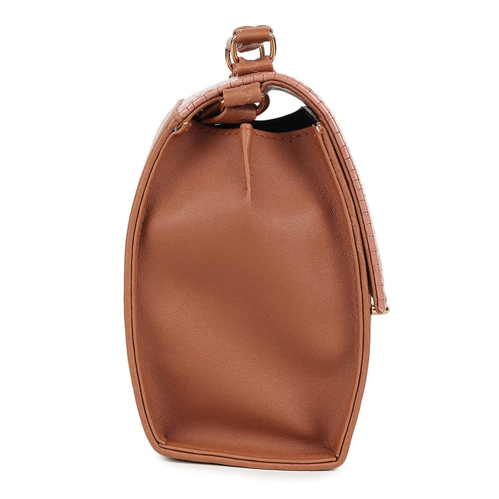 zubstore Classic Tan Colour Fashionable Sling Bags Hand Bags Zoopme Creations 