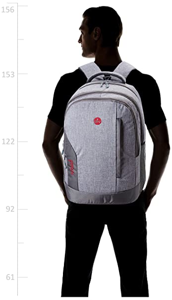 Alpha Nemesis Casual Waterproof Laptop Backpack/Office Bag/School Bag/College Bag/Business Bag/Unisex Travel Backpack Made With Waterproof polyester 38 Ltrs Black Grey Backpack backpacks Alpha Nemesis 