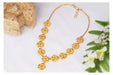 JFL - Jewellery for Less Traditional One Gram Gold Plated Flower Necklace for Women and Girls. JFL 