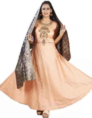 Anarkali Gown (Pink) Apparel & Accessories ILYANA 