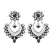 Aradhya bollywood inspired Black Stone Design German Silver Oxidised Drop Earrings for women and girls Artifical Jewellery Aradhya Jewellery 