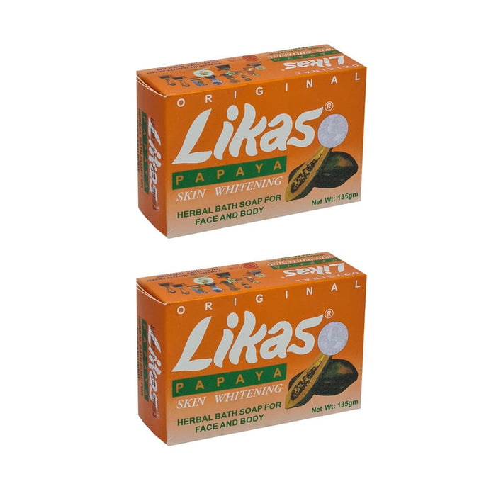 Likas Papaya Skin Whitening Soap - 135gm (Pack Of 2) Face Cream Health And Beauty 