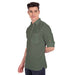 Vida Loca Green Cotton Solid Slim Fit Full Sleeves Collar Kurta For Men's Apparel & Accessories Accha jee online 