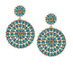 JFL - Jewellery for Less Gold Plated Stone & Diamond Studded Earrings For Women JFL 