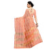 Sidhidata Women's Kota Doria Cotton Manipuri Saree With Unstitched Blouse Piece (Pack of 2) (Peach & Chiku) Sidhidata textile 