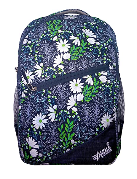 Alpha Nemesis 36 Ltrs Black School Backpack (Floral Flick) bags Alpha Nemesis 
