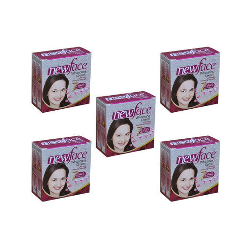 New Face Whitening Cream - 28g (Pack Of 5) Face Cream Health And Beauty 