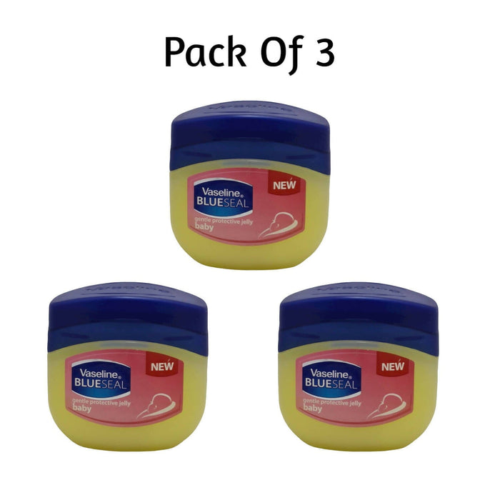 Vaseline Blueseal Gentle protective jelly baby 50g (Pack Of 3, 50g Each) Cream SA Deals 