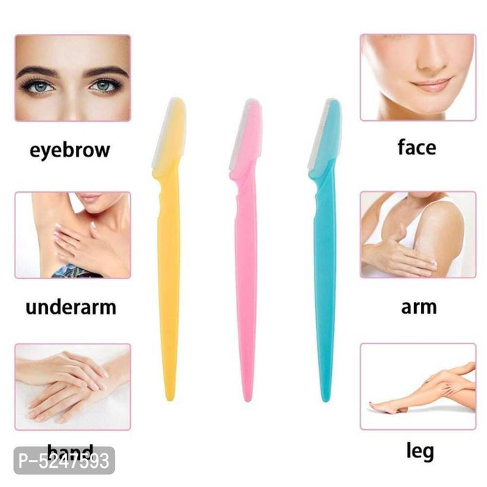 Eyebrow facial razor for Men and Women(Pack of 3 pcs) facial razor Ambika Enterprises 
