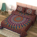 UniqChoice Multi Color 100% Cotton Badmeri Printed King Size Bedsheet With 2 Pillow Cover(D-1007NMulti) MyUniqchoice 