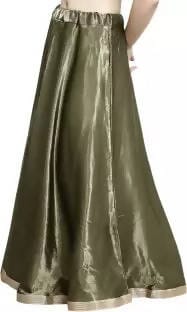 TAVAN Solid Women A-line Green Skirt Free Size Prijam Store 