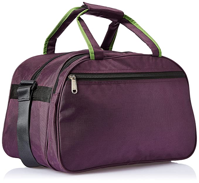 Alpha Nemesis Travel Duffle Bag for Trip for Men and Women Made With Water Resistant polyester Cabin Size 47 cms Magenta Green Travel Duffle Bag bags Alpha Nemesis 
