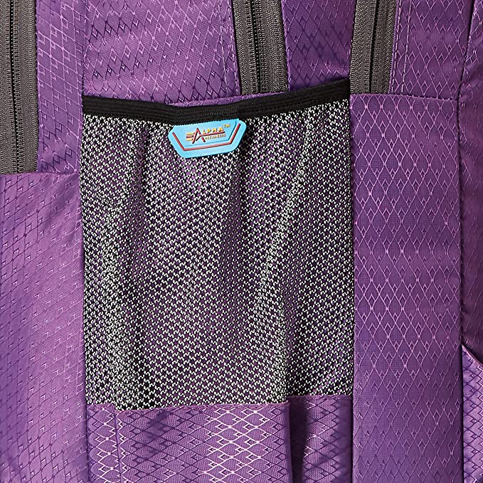 Alpha Nemesis Casual Waterproof Laptop Backpack/Office Bag/School Bag/College Bag/Business Bag/Unisex Travel Backpack Made With Waterproof polyester 27 Ltrs Purple School Backpack backpack Alpha Nemesis 