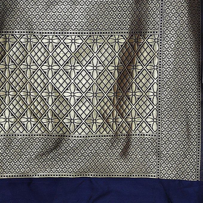 Sidhidata Women's Kanjivaram Saree With Blouse Piece SAREE Sidhidata textile 