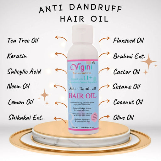Vigini Anti Dandruff Pre Shampoo Revitalizer Tonic Hair, Damage Repair Fall Loss Control Oil hair care Global Medicare Inc 