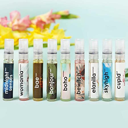 Perfume Trial Set/Sample/Tester For Men & Women Combo Set of 9 - 12ml Each Perfumes Adiveda Natural 